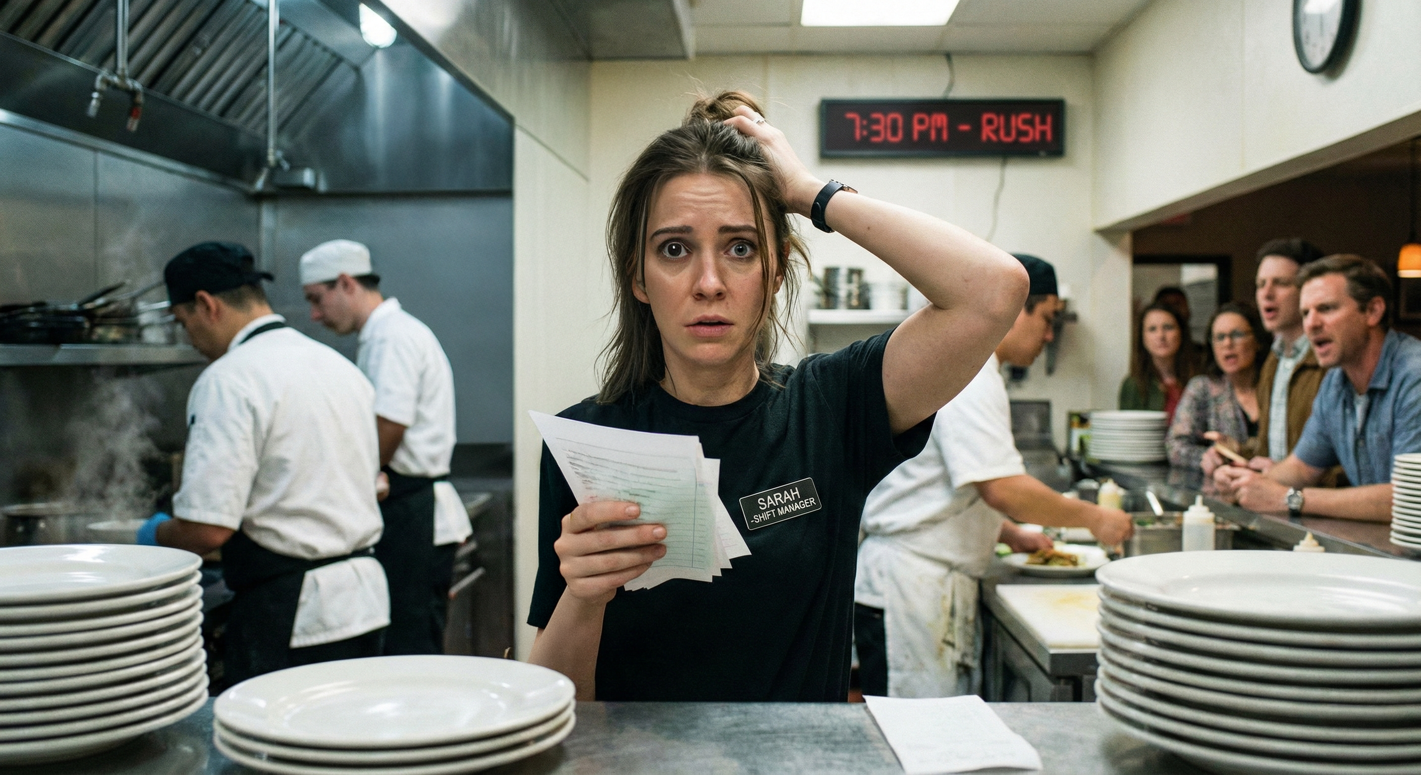 Busy restaurant shift with multiple issues